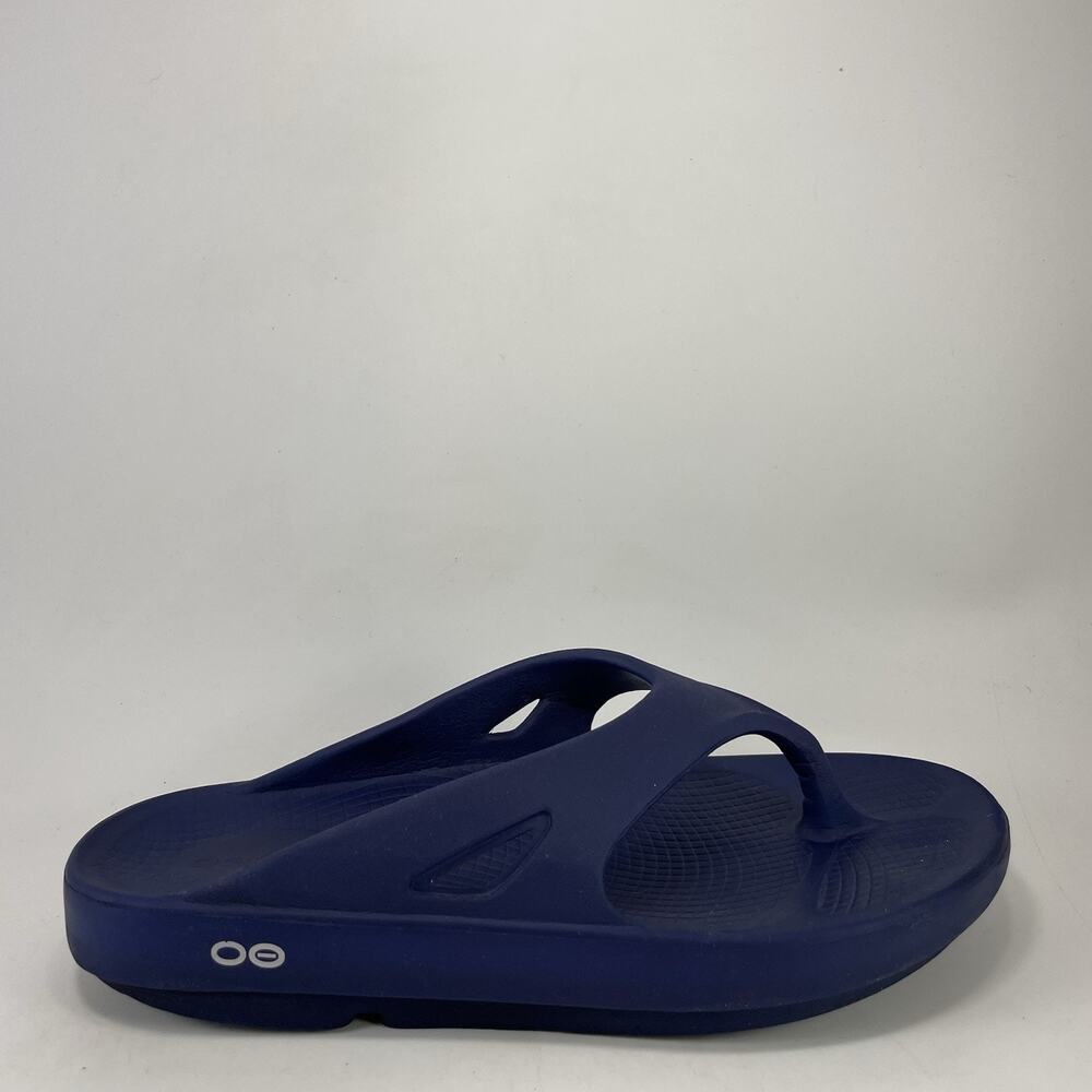 Oofos OOriginal Womens Size 9 Navy Blue Recovery Thong Sandals Flip Flop Sandals
